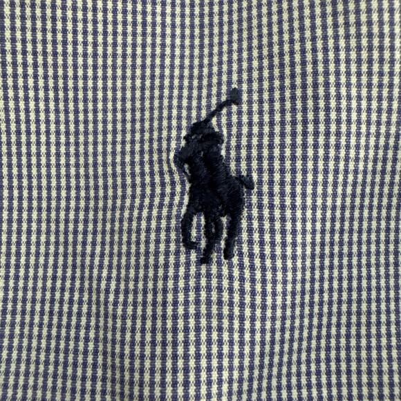 Ralph Lauren Blake Men's XXL Button Front Shirt Purple Check 100% Cotton - Picture 4 of 5